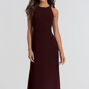 Hayley Paige Burgundy Bridesmaid Dress 5714 Size 0